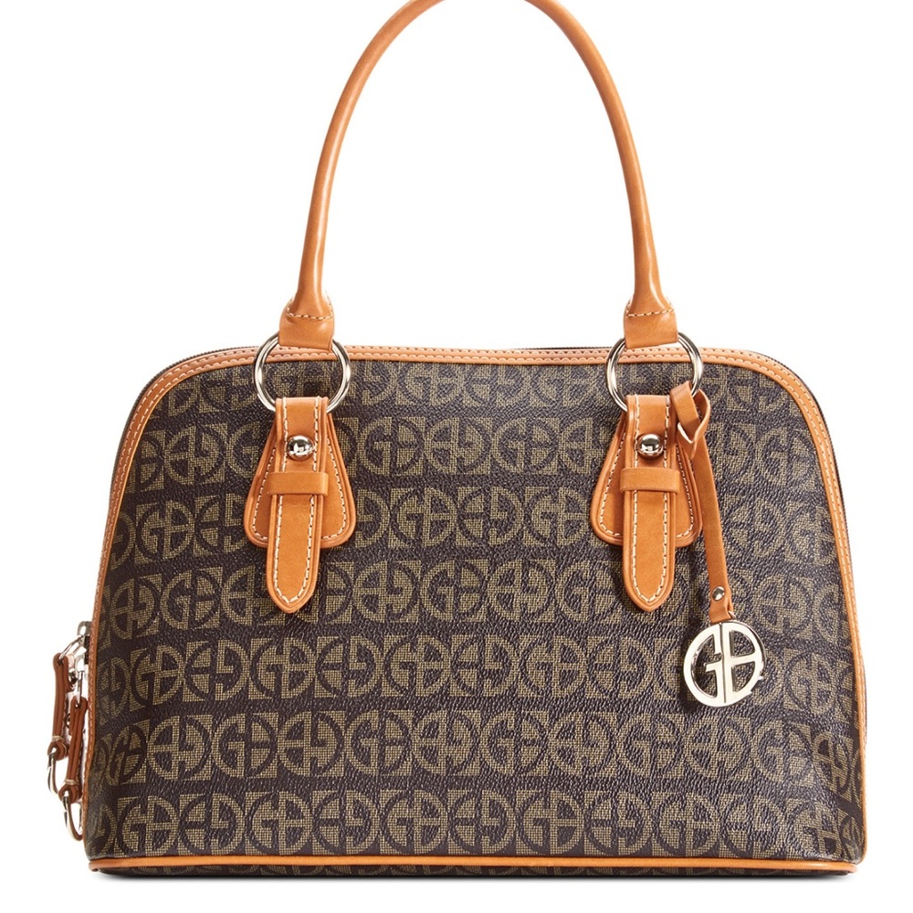 NWT signature block satchel purse